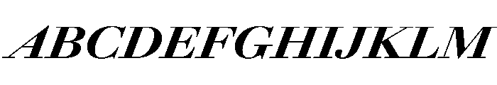 AmazoniaItalicVAR ExpandedBlackItalic Instance Font UPPERCASE