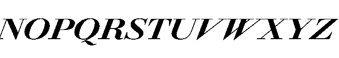 AmazoniaItalicVAR ExpandedBlackItalic Instance Font UPPERCASE