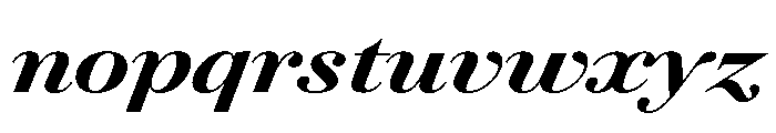 AmazoniaItalicVAR ExpandedBlackItalic Instance Font LOWERCASE