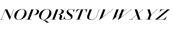 AmazoniaItalicVAR ExpandedBoldContrastItalic Instance Font UPPERCASE