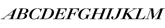 AmazoniaItalicVAR ExpandedBoldItalic Instance Font UPPERCASE