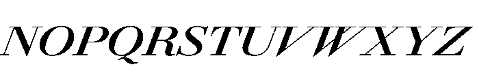 AmazoniaItalicVAR ExpandedBoldItalic Instance Font UPPERCASE