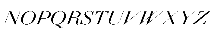 AmazoniaItalicVAR ExpandedContrastItalic Instance Font UPPERCASE