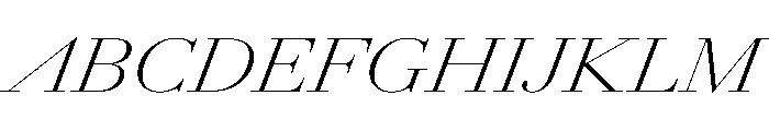AmazoniaItalicVAR ExpandedExtraLightContrastItalic Instance Font UPPERCASE