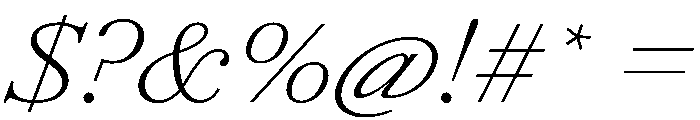 AmazoniaItalicVAR ExpandedExtraLightItalic Instance Font OTHER CHARS