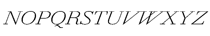 AmazoniaItalicVAR ExpandedExtraLightItalic Instance Font UPPERCASE