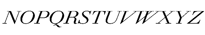 AmazoniaItalicVAR ExpandedItalic Instance Font UPPERCASE