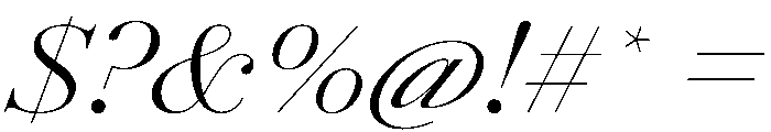 AmazoniaItalicVAR ExpandedLightContrastItalic Instance Font OTHER CHARS