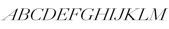 AmazoniaItalicVAR ExpandedLightContrastItalic Instance Font UPPERCASE