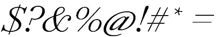 AmazoniaItalicVAR ExpandedLightItalic Instance Font OTHER CHARS