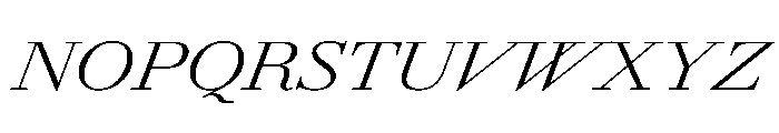 AmazoniaItalicVAR ExpandedLightItalic Instance Font UPPERCASE