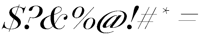 AmazoniaItalicVAR ExpandedMediumContrastItalic Instance Font OTHER CHARS