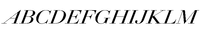 AmazoniaItalicVAR ExpandedMediumContrastItalic Instance Font UPPERCASE