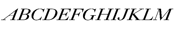 AmazoniaItalicVAR ExpandedMediumItalic Instance Font UPPERCASE