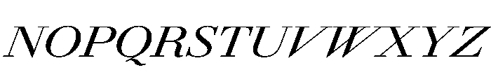 AmazoniaItalicVAR ExpandedMediumItalic Instance Font UPPERCASE