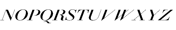 AmazoniaItalicVAR ExpandedSemiBoldContrastItalic Instance Font UPPERCASE