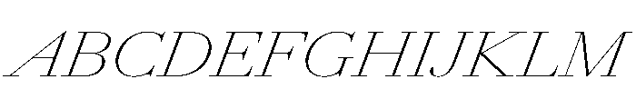 AmazoniaItalicVAR ExpandedThinContrastItalic Instance Font UPPERCASE