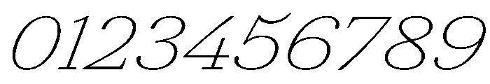AmazoniaItalicVAR ExpandedThinItalic Instance Font OTHER CHARS