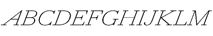 AmazoniaItalicVAR ExpandedThinItalic Instance Font UPPERCASE