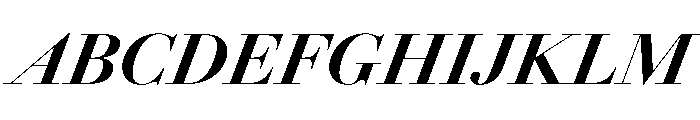 AmazoniaItalicVAR ExtraBoldContrastItalic Instance Font UPPERCASE
