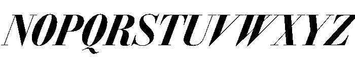 AmazoniaItalicVAR ExtraCondensedBlackContrastItalic Instance Font UPPERCASE