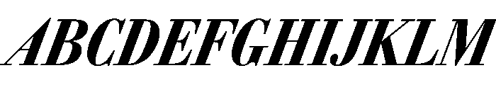 AmazoniaItalicVAR ExtraCondensedBlackItalic Instance Font UPPERCASE