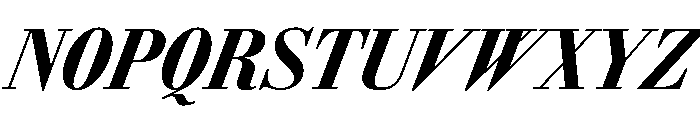 AmazoniaItalicVAR ExtraCondensedBlackItalic Instance Font UPPERCASE