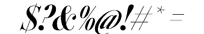 AmazoniaItalicVAR ExtraCondensedBoldContrastItalic Instance Font OTHER CHARS