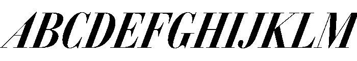 AmazoniaItalicVAR ExtraCondensedBoldContrastItalic Instance Font UPPERCASE
