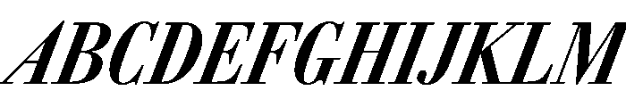 AmazoniaItalicVAR ExtraCondensedBoldItalic Instance Font UPPERCASE