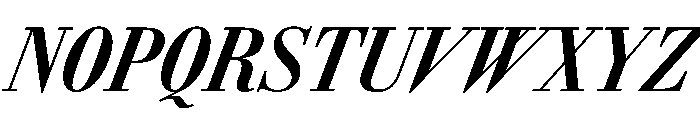 AmazoniaItalicVAR ExtraCondensedBoldItalic Instance Font UPPERCASE