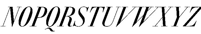 AmazoniaItalicVAR ExtraCondensedContrastItalic Instance Font UPPERCASE