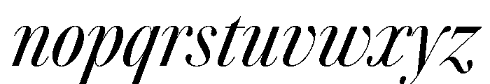 AmazoniaItalicVAR ExtraCondensedContrastItalic Instance Font LOWERCASE