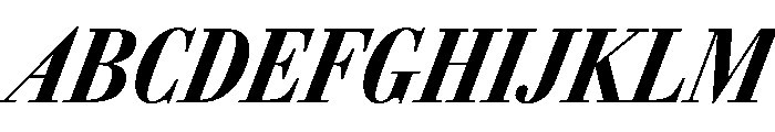 AmazoniaItalicVAR ExtraCondensedExtraBoldItalic Instance Font UPPERCASE