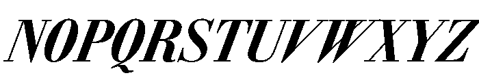 AmazoniaItalicVAR ExtraCondensedExtraBoldItalic Instance Font UPPERCASE