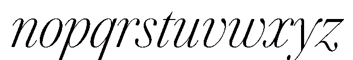 AmazoniaItalicVAR ExtraCondensedExtraLightContrastItalic Instance Font LOWERCASE