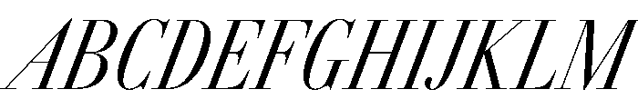 AmazoniaItalicVAR ExtraCondensedLightContrastItalic Instance Font UPPERCASE