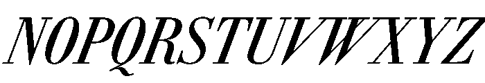 AmazoniaItalicVAR ExtraCondensedMediumItalic Instance Font UPPERCASE