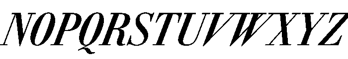 AmazoniaItalicVAR ExtraCondensedSemiBoldItalic Instance Font UPPERCASE