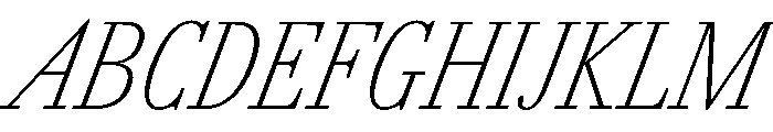 AmazoniaItalicVAR ExtraCondensedThinItalic Instance Font UPPERCASE