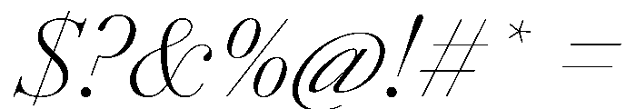 AmazoniaItalicVAR ExtraLightContrastItalic Instance Font OTHER CHARS