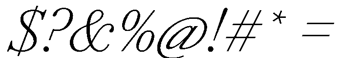 AmazoniaItalicVAR ExtraLightItalic Instance Font OTHER CHARS