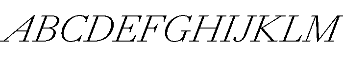AmazoniaItalicVAR ExtraLightItalic Instance Font UPPERCASE