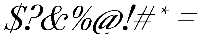 AmazoniaItalicVAR Italic Instance Font OTHER CHARS