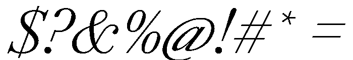 AmazoniaItalicVAR LightItalic Instance Font OTHER CHARS