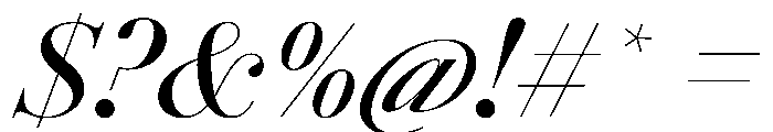AmazoniaItalicVAR MediumContrastItalic Instance Font OTHER CHARS