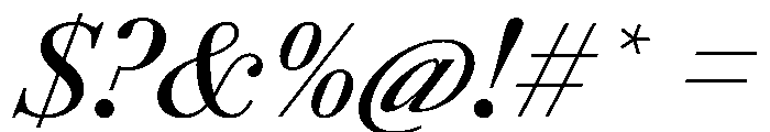 AmazoniaItalicVAR MediumItalic Instance Font OTHER CHARS