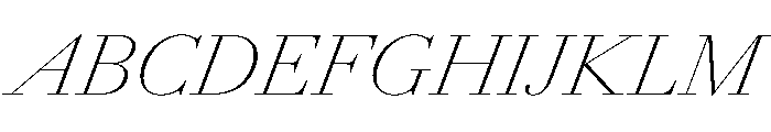 AmazoniaItalicVAR ThinContrastItalic Instance Font UPPERCASE