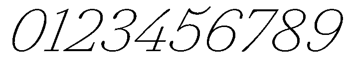 AmazoniaItalicVAR ThinItalic Instance Font OTHER CHARS