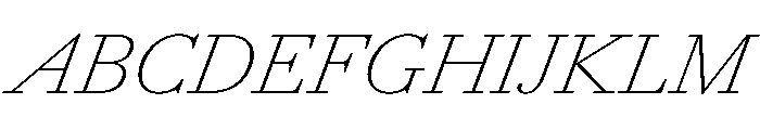 AmazoniaItalicVAR ThinItalic Instance Font UPPERCASE